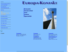 Tablet Screenshot of europa-kontakt.de